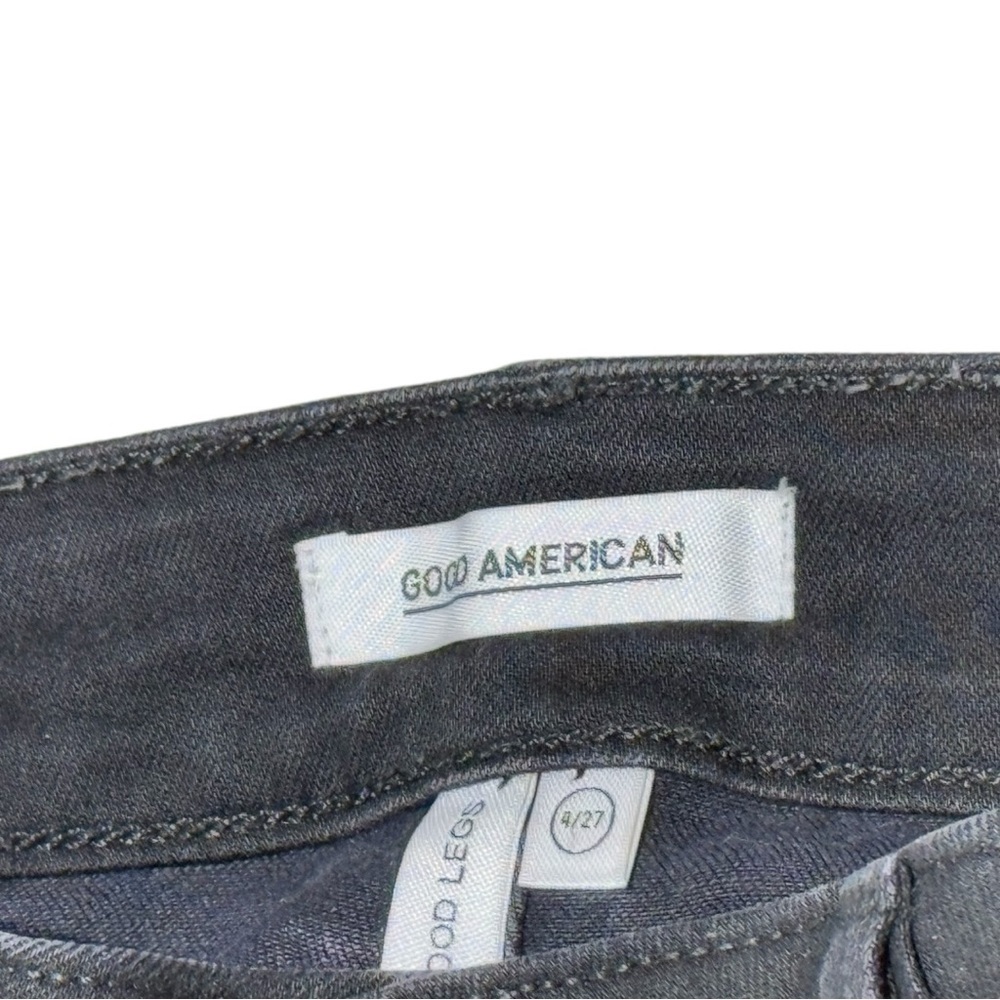 Good American Black High-Rise Skinny Jeans - Picture 6 of 12